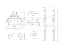 Пыльник ШРУСа (к-т) UNIO DUC-30050K