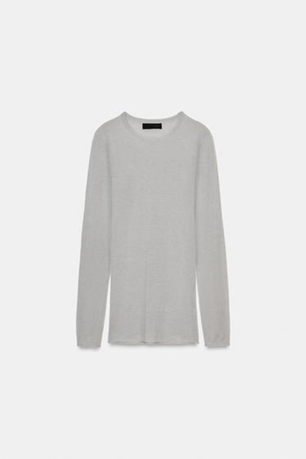 Тонкий вязаный шерстяной свитер - ZARA