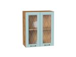 Шкаф верхний с 2-мя остекленными дверцами Ницца