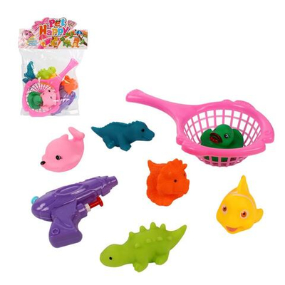 Набор игрушек для купания 8шт, пакет AY8016