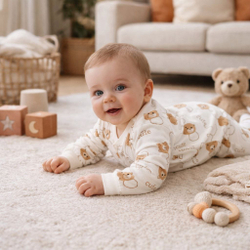 Комбинезон на кнопках Контурные Мишки