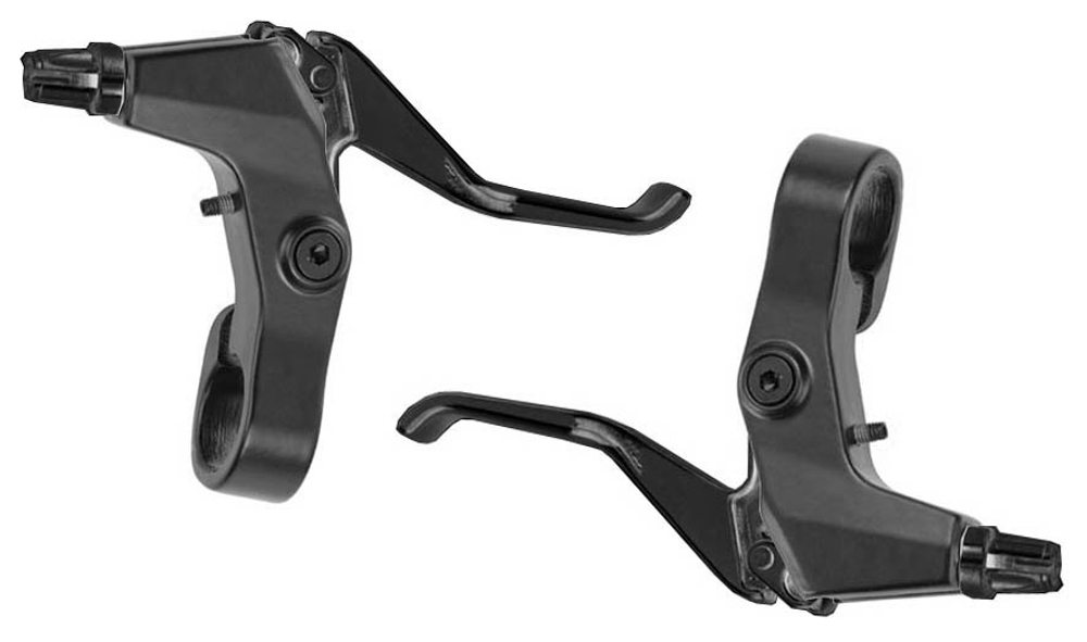 Ручки тормозные для V-brake, черные, алюм, под 2.5 пальца, б/уп. RA-320D