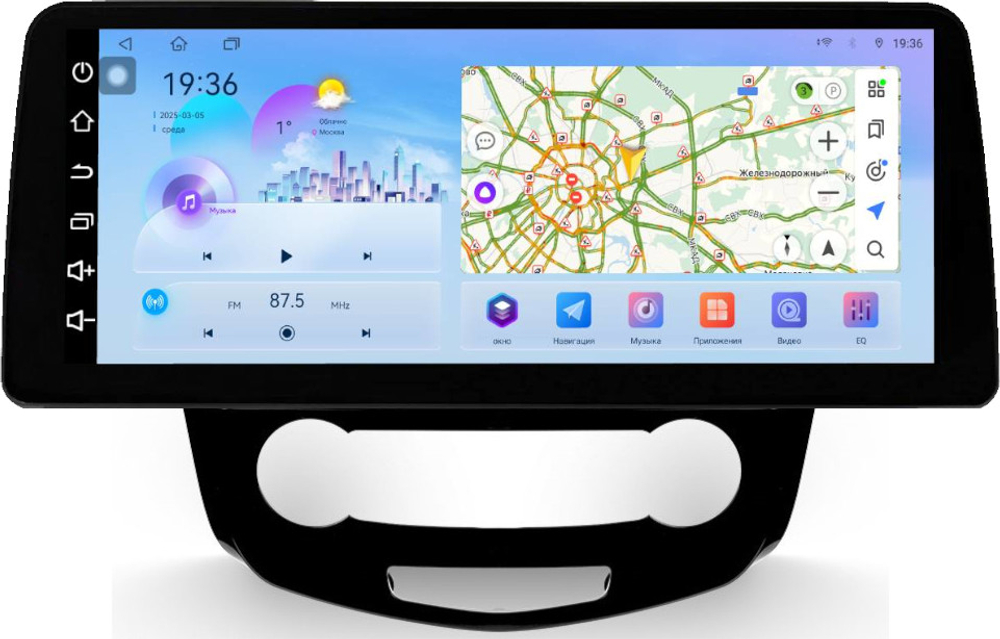 Магнитола для Nissan Qashqai J11 2014-2022 (кондиционер) - FarCar монитор 12.3" 2K QLED на Android 14, TS10, CarPlay, 4G SIM-слот