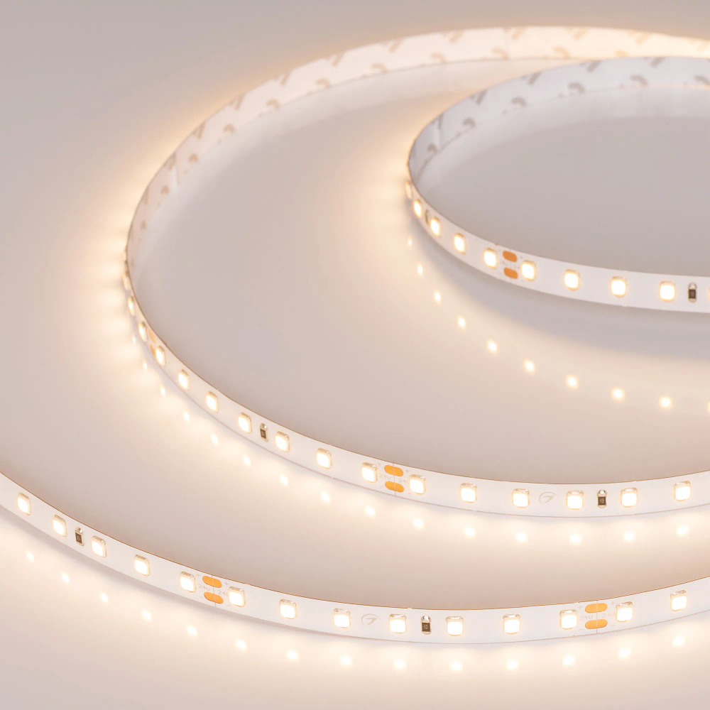 Светодиодная лента RT-A98-8mm 24V Warm2700 CRI98 (10 W/m, IP20, 2835, 5m) (Arlight, Открытый) 027937(2)