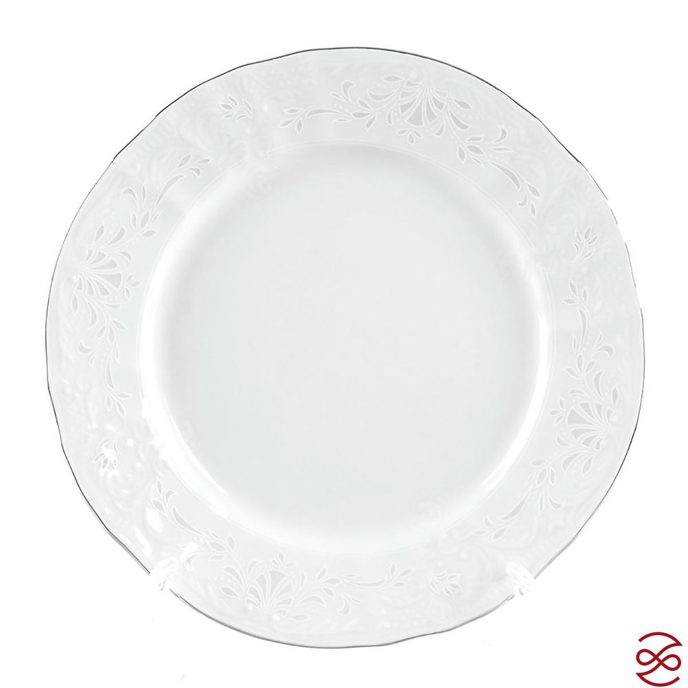 Набор тарелок Bernadotte Платиновый узор 17 см(6 шт)