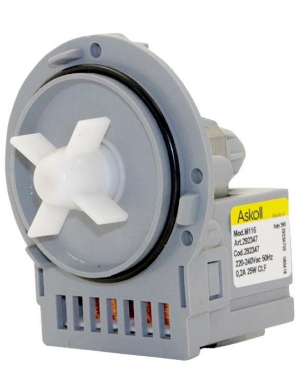 Насос для стиральной машины Indesit/Ariston без улитки 145315- Askoll M116/M253/M231, см.PMP014UN ПРОМО