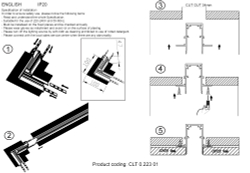 Соединитель для магнитного встраиваемого шинопровода угловой Crystal Lux CLT 0.223 01 WH