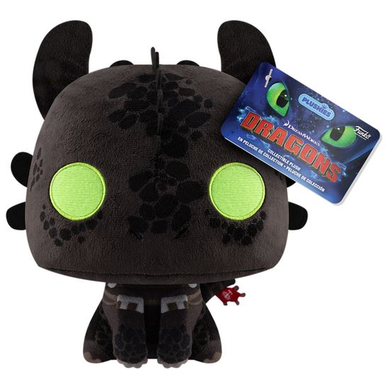 Фигурка плюшевая Funko Plush How to Train Your Dragon Toothless 7" 81183 / Фигурка плюшевая Фанко ПОП! по мотивам мультфильма "Как приручить дракона", Беззубик