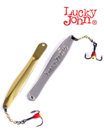 Блесна вертикальная зимняя Lucky John WALLE с цепочкой и тройником 50мм TIGER блистер