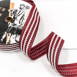 Лента Полиэстер 2,5см х 20м с зигзагом (Красный)