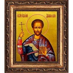 Евгений Дамасский мученик. Икона на холсте.