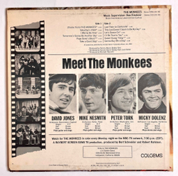 Винтажная виниловая пластинка LP The Monkees (USA 1966)