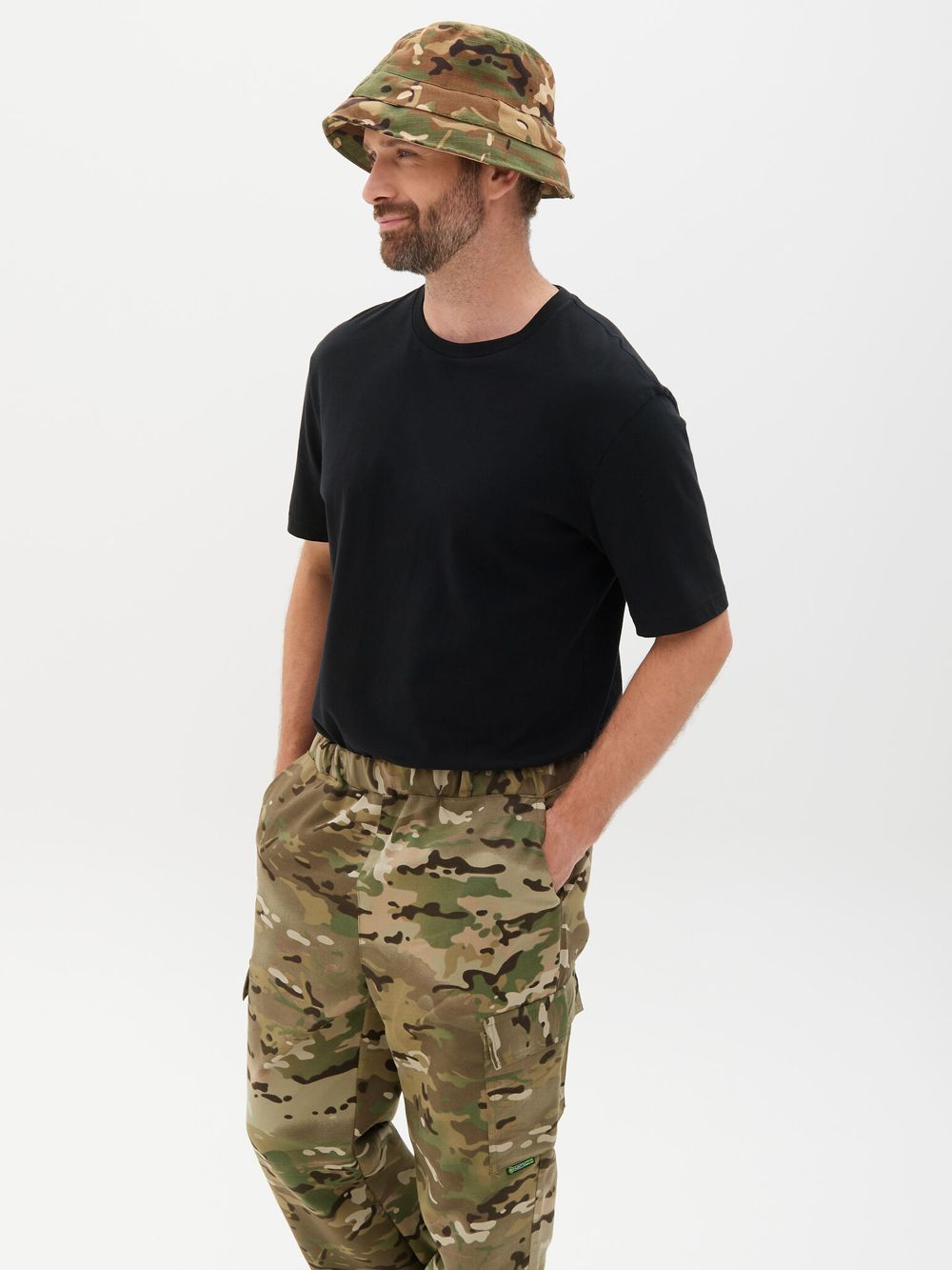 Панама-накомарник Трансформер ткань Смесовая Рип-Стоп цвет Мультикам