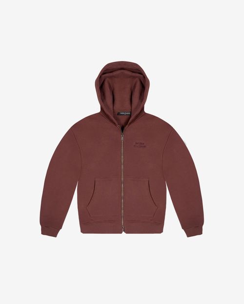Худи Bruler d'Amour Zip Virtuose de la ville коричневый