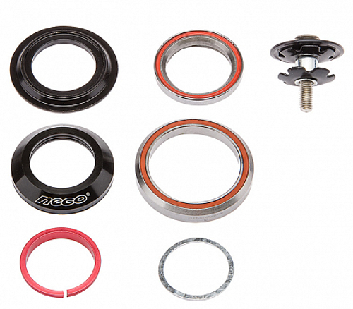 Детали рулевой колонки 1-1/8"-1.5" безрезьбовая FP-H869T FEIMIN стальная чёрная конич. интегрир.