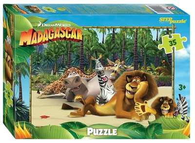 Пазл 35эл. "Мадагаскар 3" (Степ пазл)