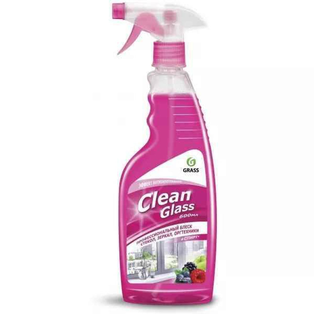 Средство чистящее д/стекол/зеркал GraSS Clean Glass 600мл Лесные ягоды спрей