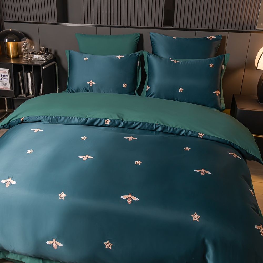 Комплект постельного белья Сатин MS на резинке MSR007