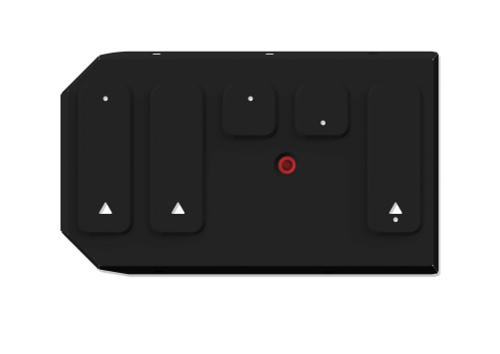 Защита топливного бака АвтоБроня для Chery Tiggo 4 Pro МКПП, CVT FWD 2021-н.в., рынок РФ, сталь 1.5 мм, с крепежом, штампованная, 111.00946.1