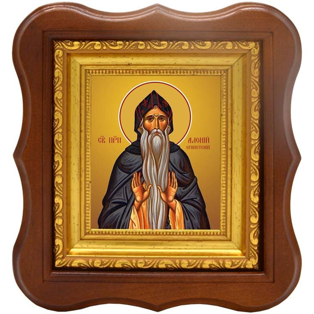 Алоний Египетский преподобный. Икона на холсте.