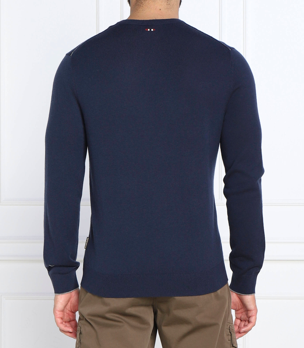 Хлопковый свитер Napapijri - темно-синий(NP0A4GJQ)