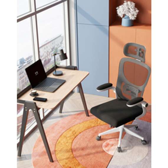 Кресло офисное TopChairs Airone белый с черной сеткой