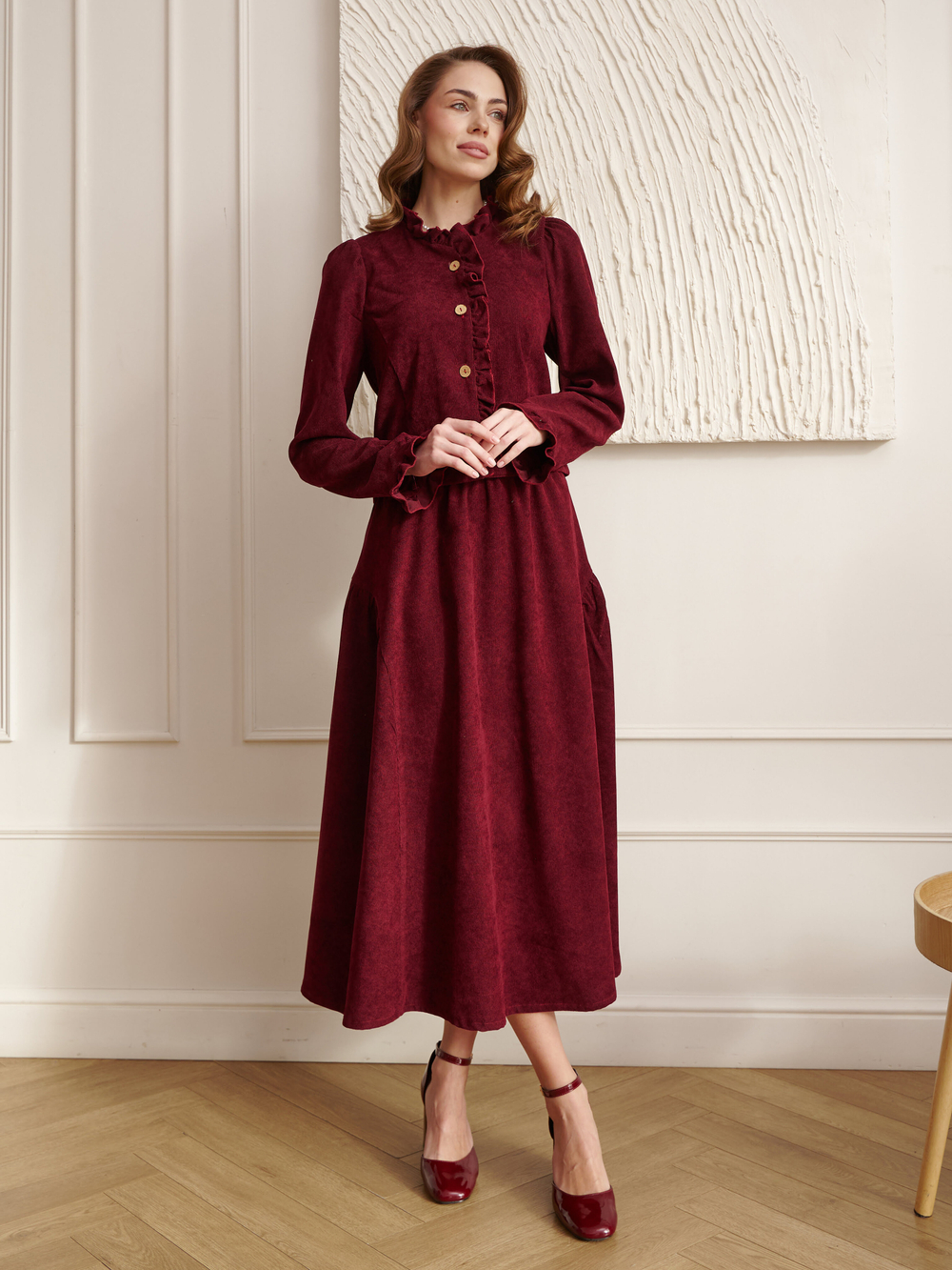 Жакет вельвет укороченный