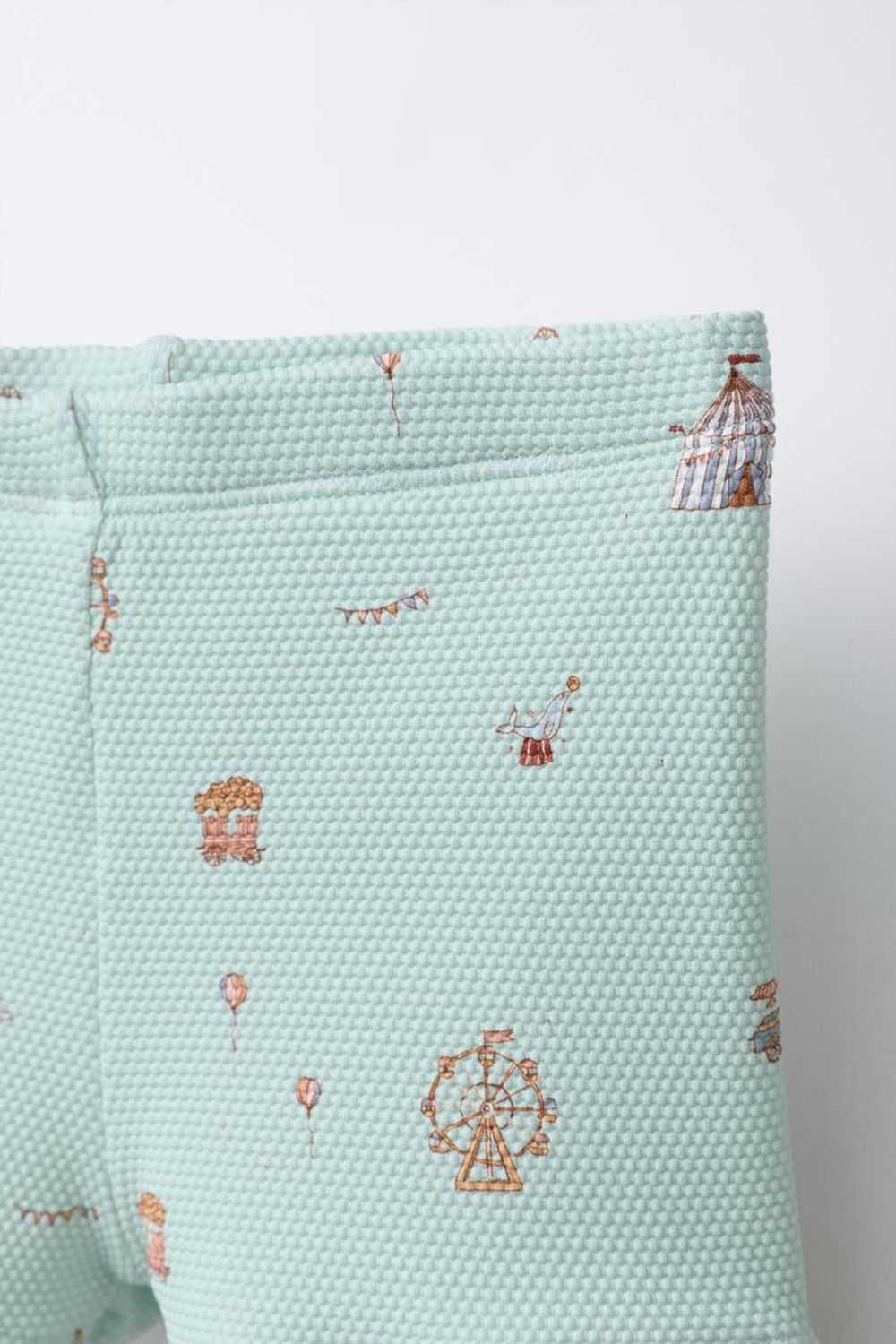 ZARA ПЛАВКИ-БОКСЕРЫ «ЦИРК», ЦВЕТ МОРСКОЙ ВОЛНЫ