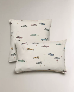 ZARA HOME ДЕТСКАЯ НАВОЛОЧКА С ПРИНТОМ «СОБАКА», РАЗНОЦВЕТНЫЙ