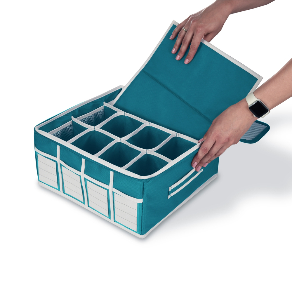 Аптечка домашняя 34х34х16 (голубая)