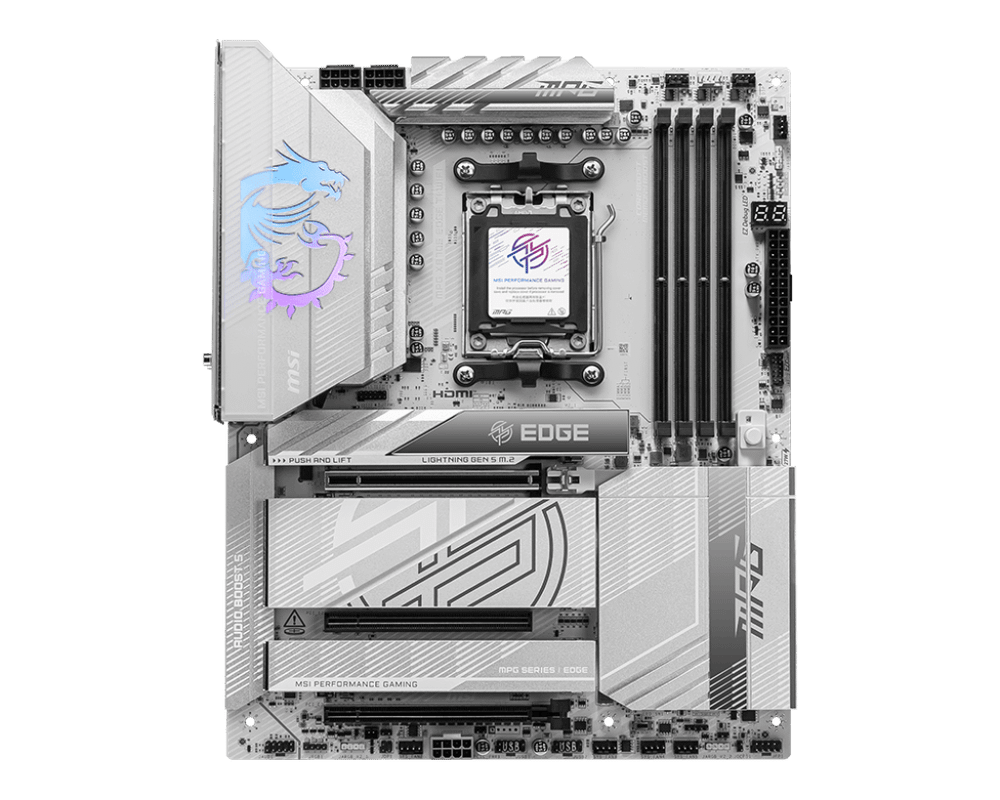 Материнская плата MSI MPG X870E EDGE TI WIFI AM5 4xDDR5 4xSATA3 RAID 4xM.2 HDMI 3xType-C ATX