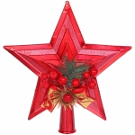 Звезда на ёлку 19*21см «Сюрприз», Красный