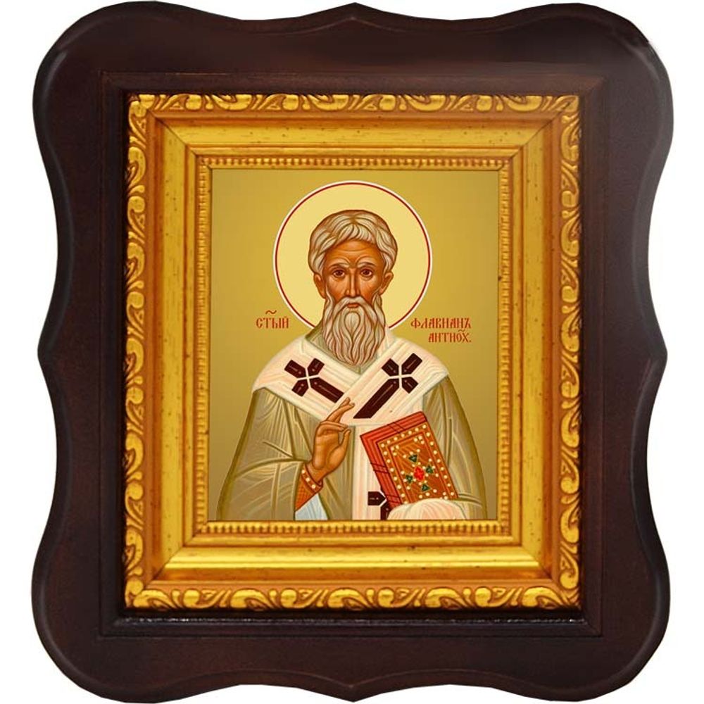 Флавиан, архиепископ Антиохийский, святитель. Икона на холсте.