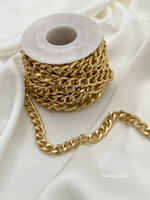 Цепь золото крупная 7х10 мм