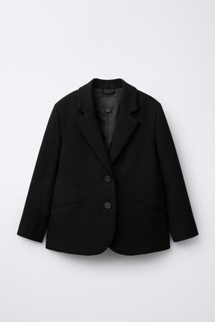 ZARA БАЗОВЫЙ БЛЕЙЗЕР, ЧЕРНЫЙ