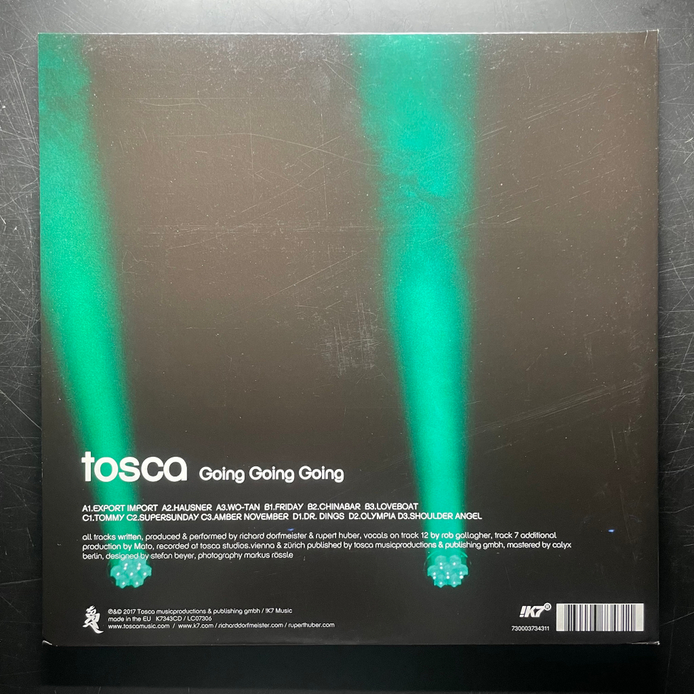 Tosca ‎– Going Going Going 2LP (Германия 2017г.)
