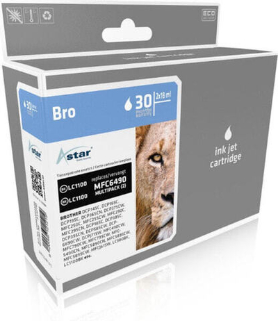 Картридж струйный черный 1 шт Astar AS42110