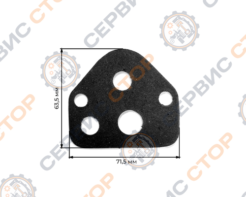 Прокладка головки блока цилиндров ГБЦ 195N (JD16/DW160LX) 104,5 мм