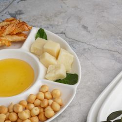 Менажница d 24 см 5 отделений белая фарфор P.L. Proff Cuisine [4]