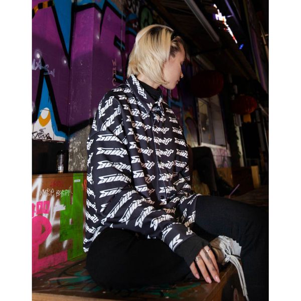 Рубашка Logo Флисовая Черная - фото 3