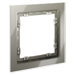 Рамка стеклянная VOLTUM S70 на 1 пост, (шелк, стекло)