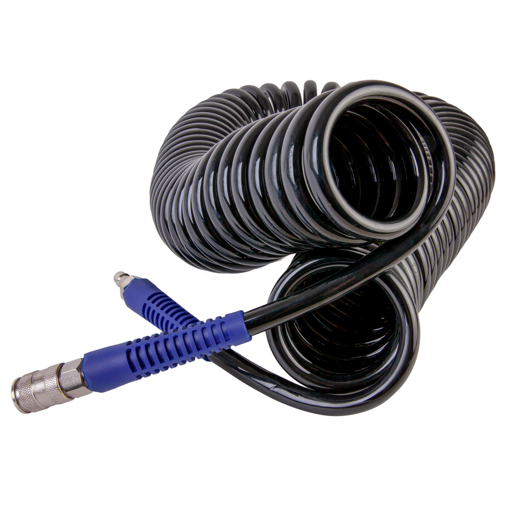 WDK-65810 Шланг пневматический спиральный с БРС, 10 м, 10х14 мм