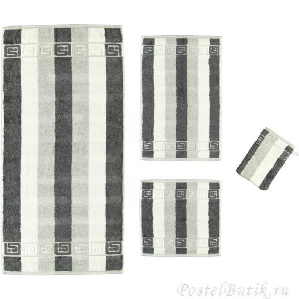 Полотенце 50x100 Cawo Noblesse 1011 Frottier серое