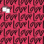 Блокнот 150х150мм, гребень, Апплика, мелованный картон, 40 л. клетка + 40 л. без линовки, "С любовью "