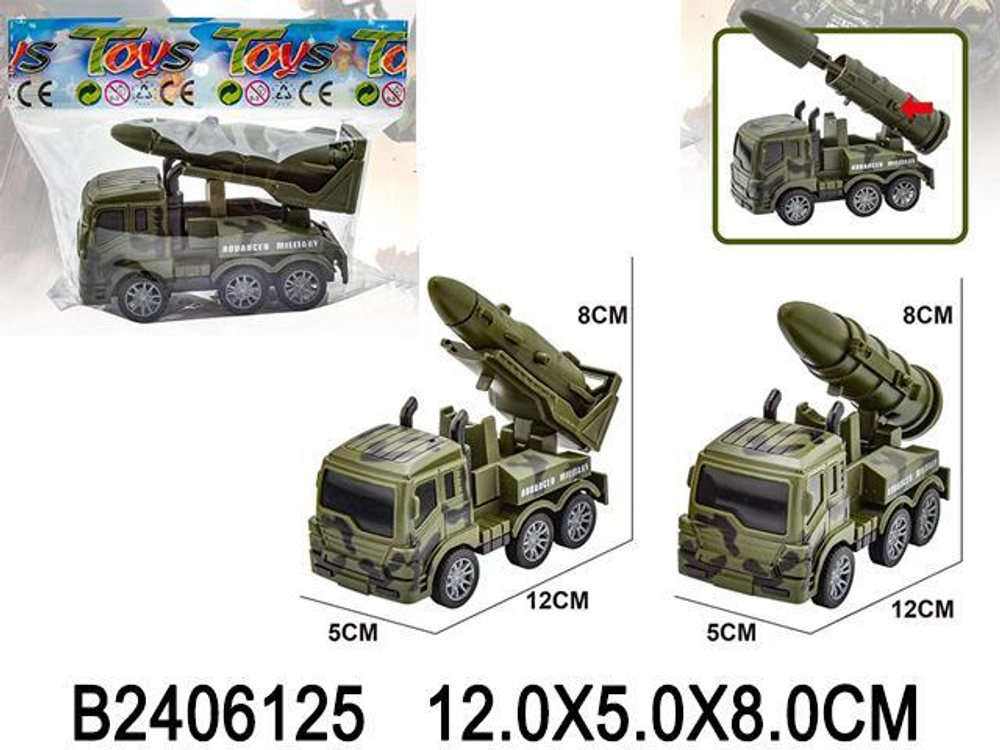 Машина Военная ин. 12см, пакет BS4408