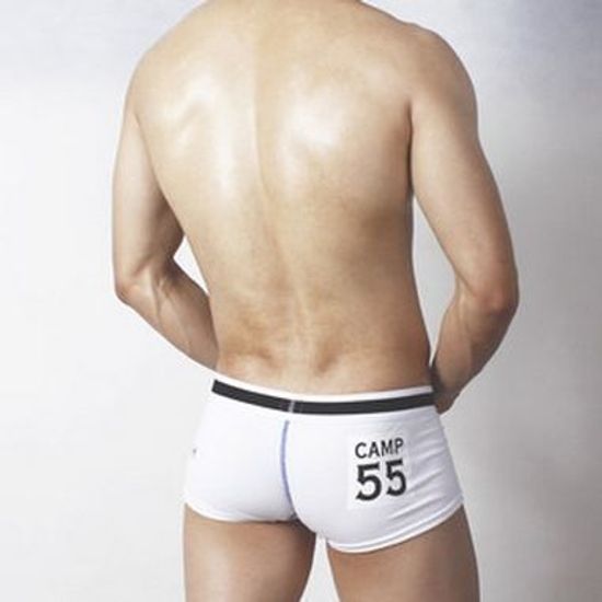 Мужские трусы хипсы белые Superbody Airforce White Hip Boxer