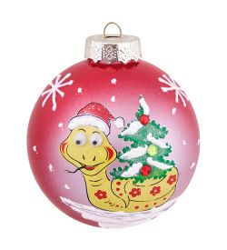 Элита НФШ-1696/1 Ел.украшение Шар «Змея» 85 мм