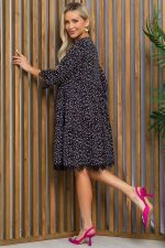 Платье Сибирские кружева (черно-розовое) П13401-18М LT Collection