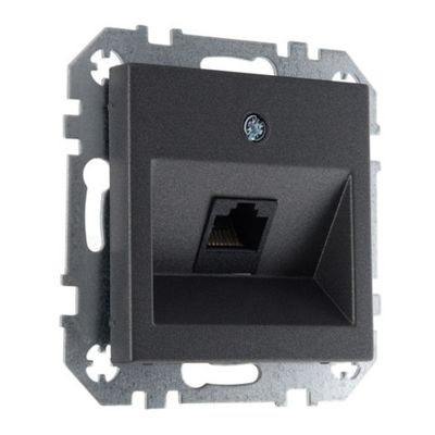Розетка компьютерная кат 6 LIREGUS EPSILON IKL-001-01.E/J антрацит