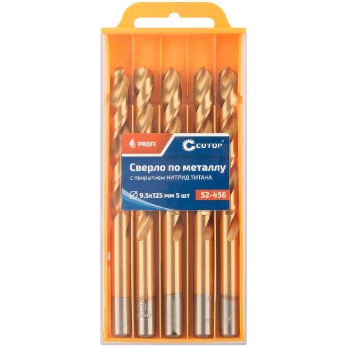 Сверло Cutop Profi 9,5*125 по металлу 5 шт   52-456